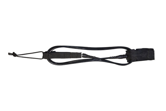 Creatures of Leisure 10' Longboard Knee Leash - Black Black Surf Leash
