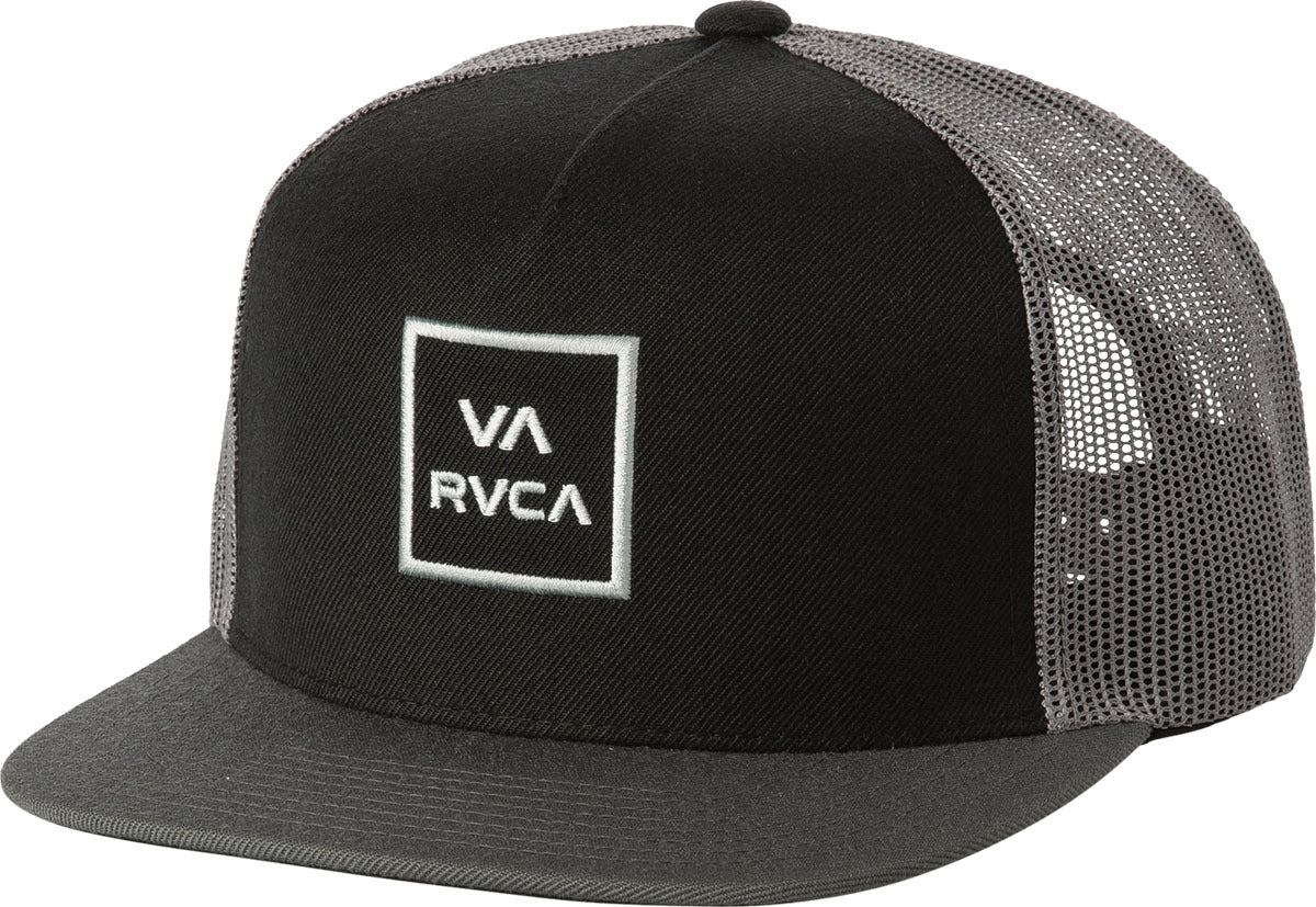 RVCA VA All The Way Trucker Hat III - Black Grey Mens Hat