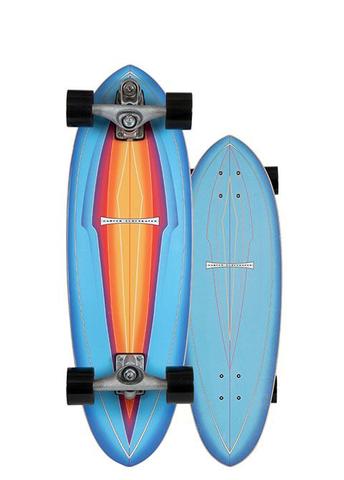 Carver 2020 Blue Haze 31" Raw Complete Surfskate Complete Skateboard