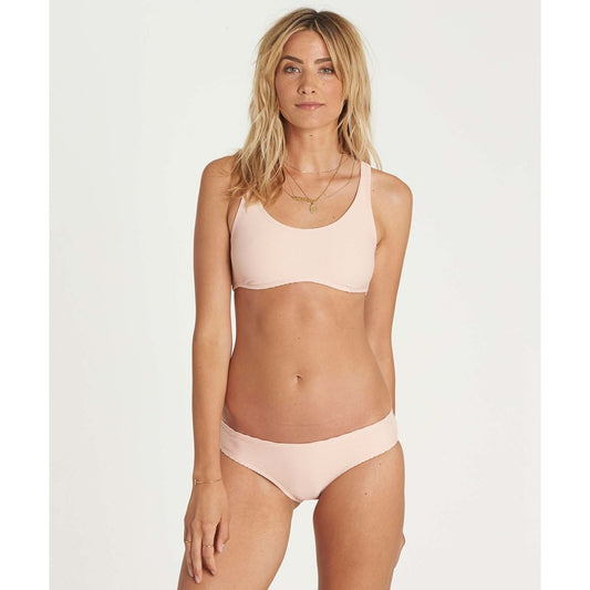 Billabong Tanlines Crop Tank Bikini Top - Barely Blush womens swimwear
