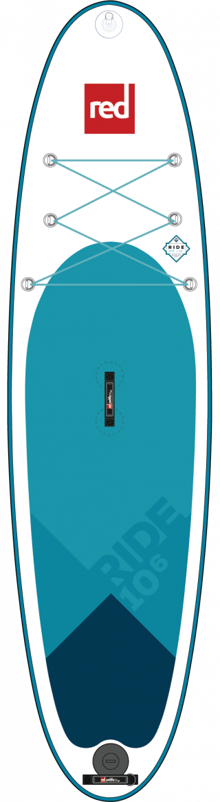 RED 10'6 Inflatable Paddle Board MSL Ride All Around Inflatable SUP