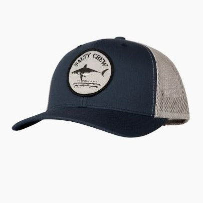 Salty Crew Bruce "The Shark" Trucker Hat - Navy / Silver Mens Hat