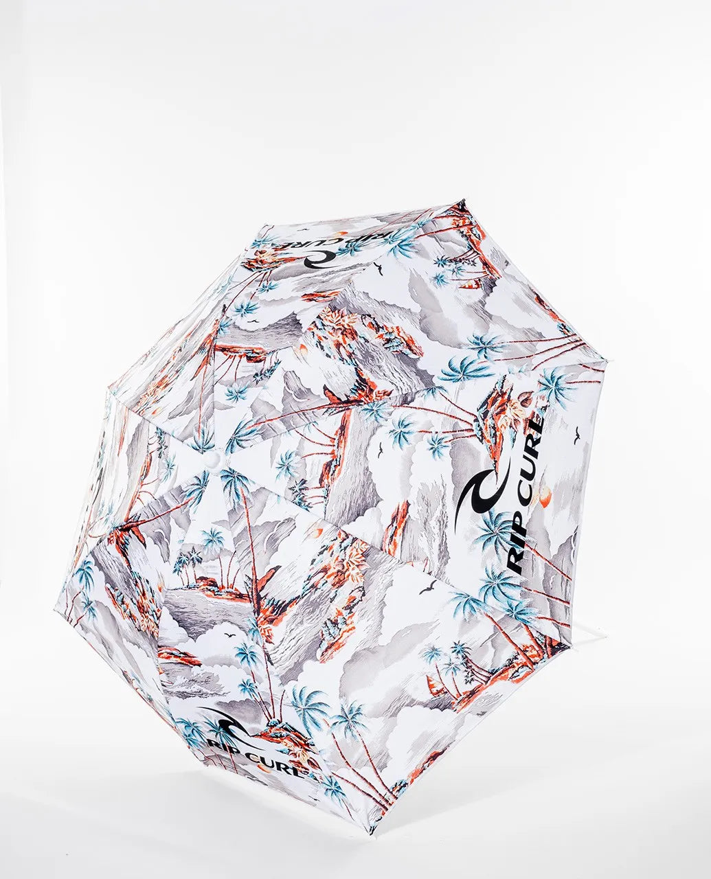 Ripcurl Beach Umbrella Print - White Outdoor Umbrellas & Sunshades