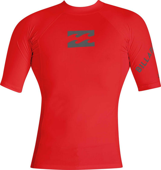 Billabong Team Wave SS Red Boys Rashguard youth rashguard