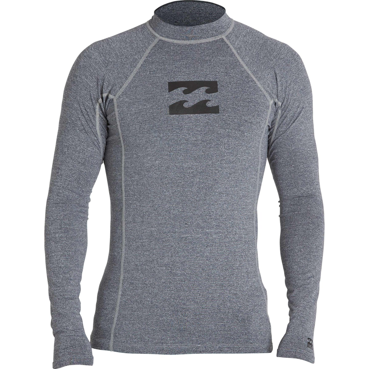 Billabong Boys All Day Wave Performance Fit Long Sleeve Lycra - Grey Heather boys rashguard