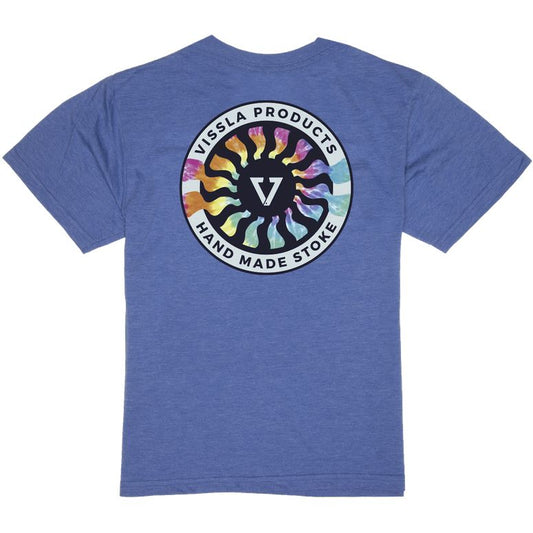Vissla Whirlwind Boys T Shirt - Royal Heather Boys T Shirt