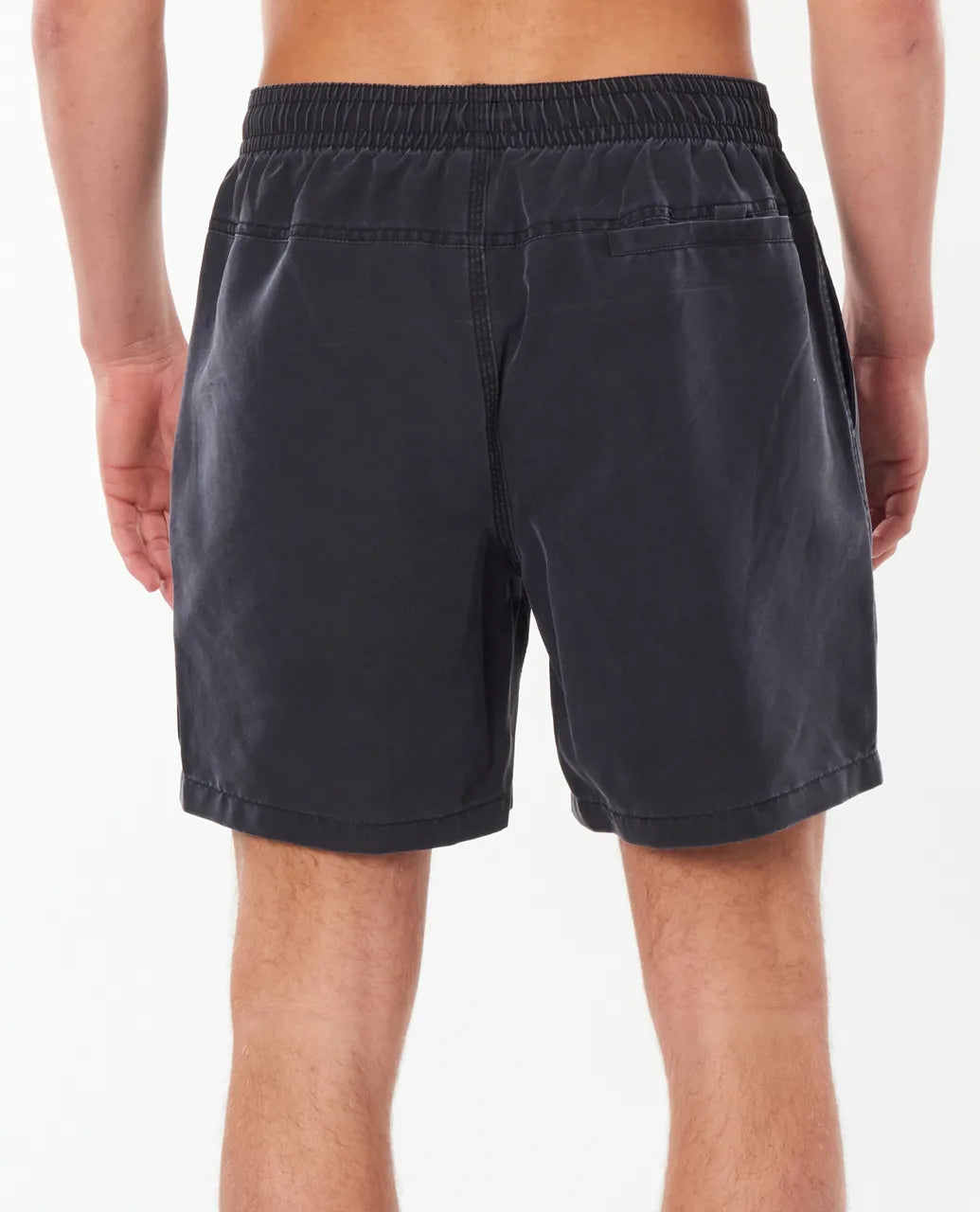 Rip Curl Bondi Men's Volley Elastic Shorts 17" - Washed Black - Navy Mens Boardshorts