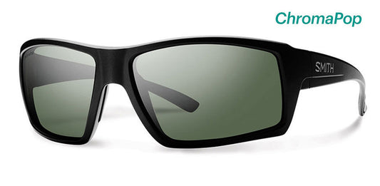 Smith Challis ChromaPop Polarized Sunglasses - Matte Black Gray Green Lense