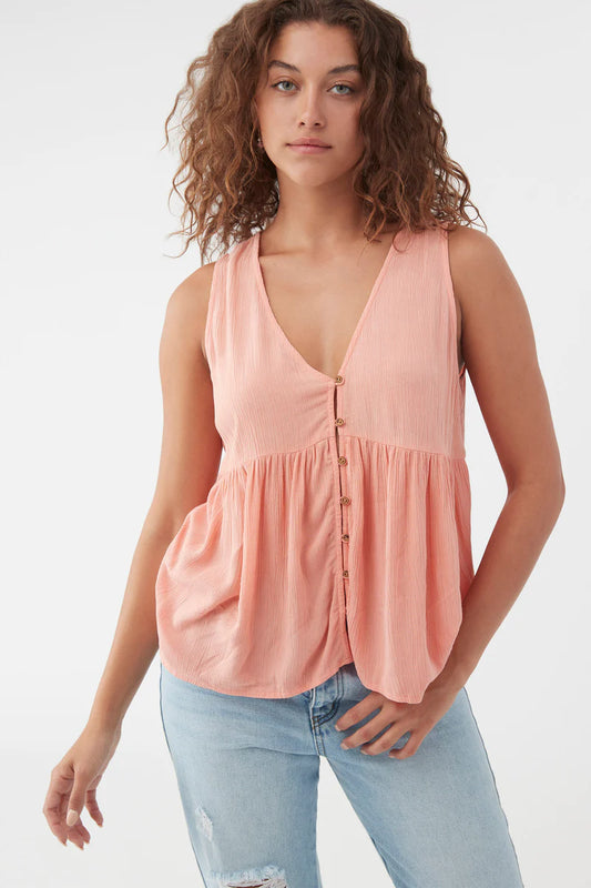 Oneill Chrystie Women's Top - Peach Womens Top