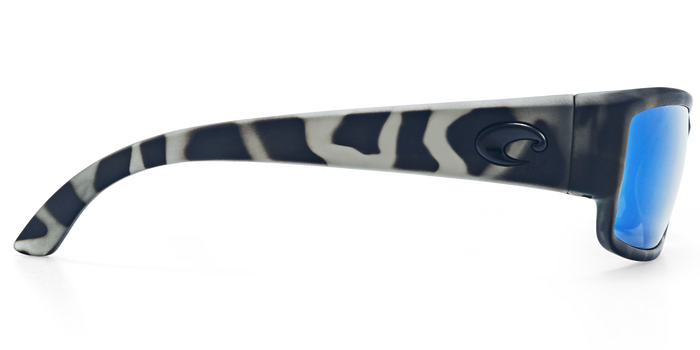 Costa Caballito Tiger Shark Camo Frame Ocearch Blue Mirror Glass Lens Sunglasses