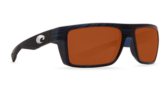 Costa Del Mar MOTU Matte Black Teak Copper 580P Lens Polarized Sunglasses MTU111OGP Sunglasses