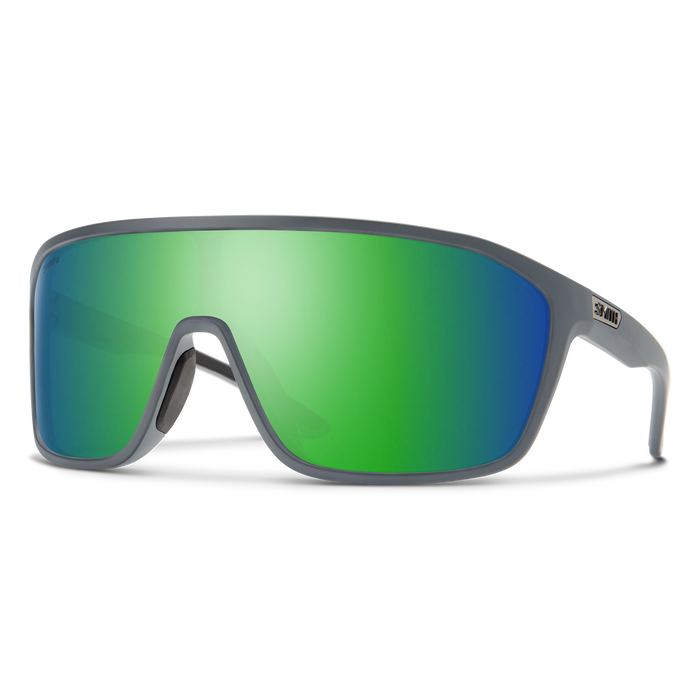 Smith Boomtown Matte Cement Green Mirror Sunglasses Sunglasses