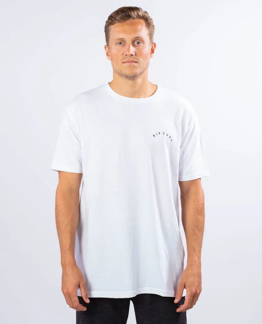 Ripcurl Dead Sled Premium Tee - White Mens T Shirt