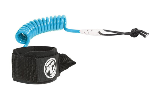 Creatures of Leisure Bodyboard Coiled Wrist Leash - Blue Black Leash