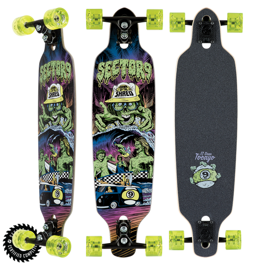 Sector 9 Dawn Of Shred 34" Complete Longboard Skateboard Longboard Complete
