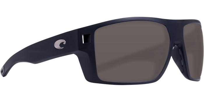 Costa Del Mar Diego Matte Black Grey 580P Lens Polarized Sunglasses Sunglasses