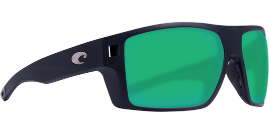 Costa Del Mar Diego Matte Black Green Mirror 580G Lense Polarized Sunglasses Sunglasses