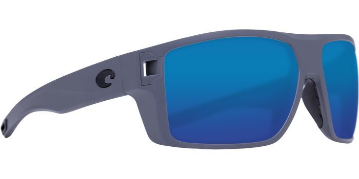 Costa Del Mar Diego Matte Gray Blue Mirror 580G Lense Polarized Sunglasses Sunglasses