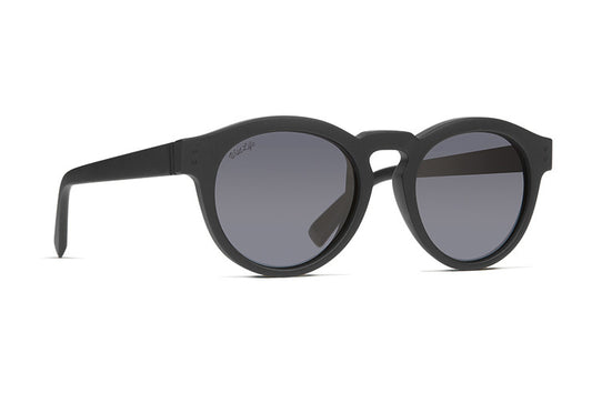 Vonzipper Ditty Polarized Sunglasses - Black Satin/ Wild Vintage Grey Sunglasses