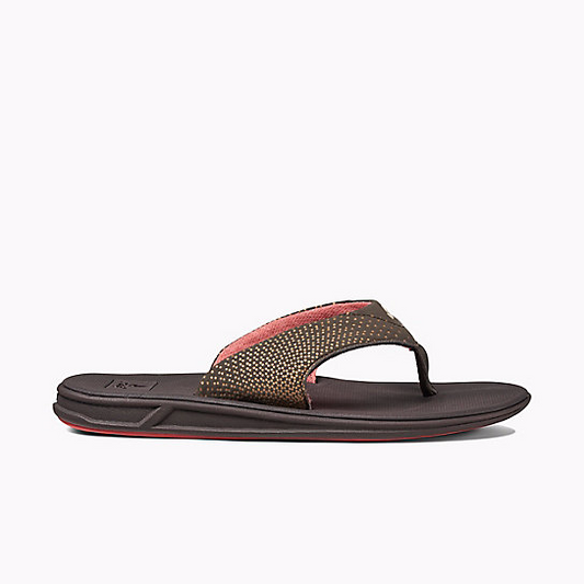 Reef Womens Rover Sandal - Brown/ Coral Womens Footwear
