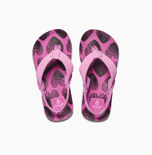 Reef Kids AHI Purple Heart Shells - Purple Heart Shells youth footwear