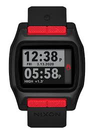 NIXON High Tide Watch 44mm- Black, Black/Red, Dark Slate Watch