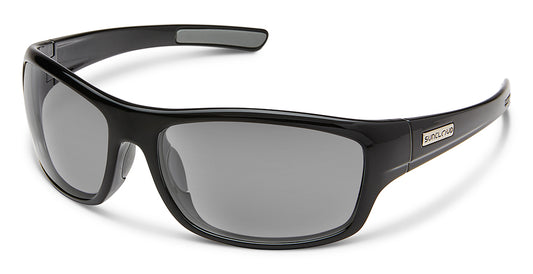 SunCloud Cover Black Grey Polarized Sunglasses Sunglasses