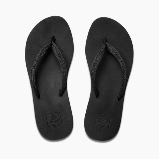Reef Ginger Sandals Women's - Black/ Black Womens Footwear