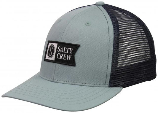 Salty Crew Pinnacle Boys Trucker Hat - Sage Boys Hat