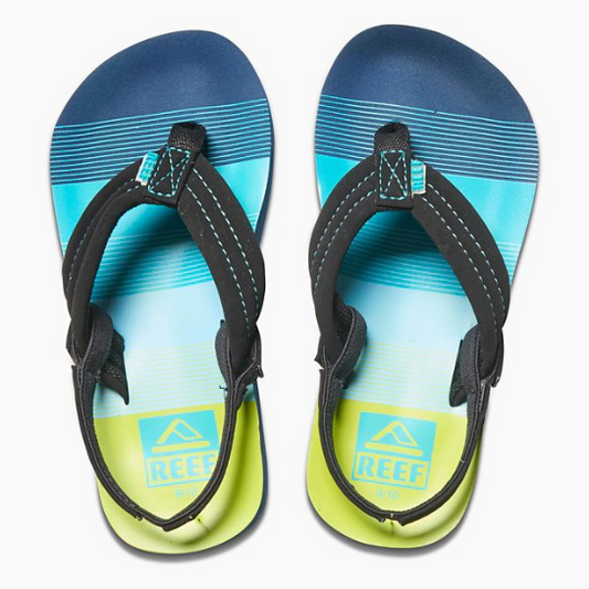 Reef Little Ahi Boys Sandals - Aqua Green youth footwear