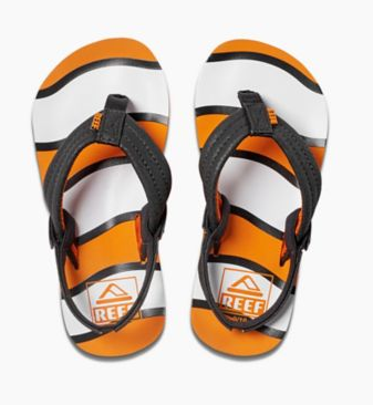 Reef Little Ahi Kids Sandals - Orange Fish - Nemo youth footwear