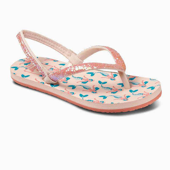 Reef Little Stargazer Prints Girls Sandals - Mermaid youth footwear