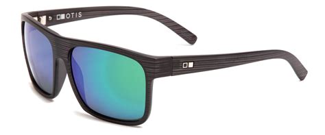 Otis After Dark Sunglasses - Black Matte LIT Green Mirror Polarized Sunglasses