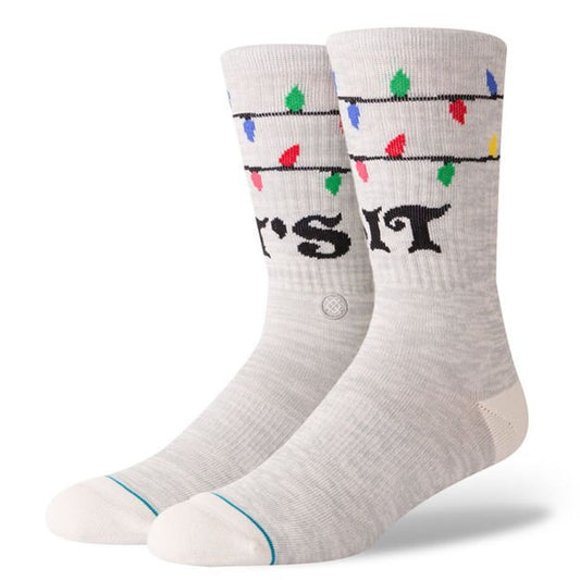 Stance Its Snow Lit Socks (Large 9-12) - White Socks