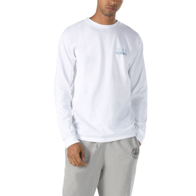 Vans Moonstone Beach LS Tee- White Mens Longsleeve Tee