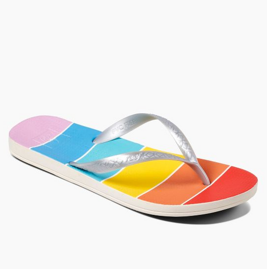 Reef Escape Lux Prints - Rainbow Stripe Womens Footwear