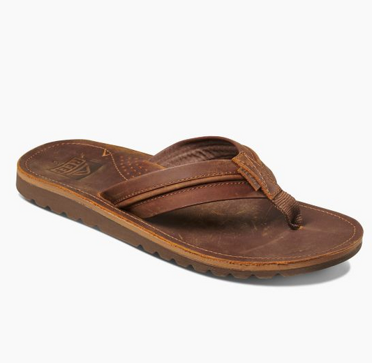 Reef Voyage Lux Waterproof Leather Sandals - brown brown Mens Footwear