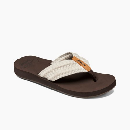Reef Cushion Threads Sandals Vintage White Womens Footwear