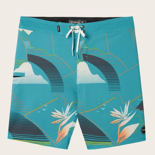 Oneill Hyperfreak Waka Boardshorts 19" - Ocean Blue Mens Boardshorts