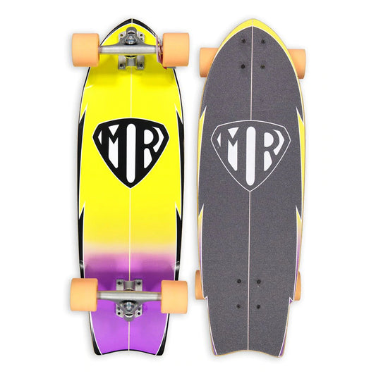QUIKSILVER MARK RICHARDS EDITION RETRO CRUISER SKATEBOARD- PURPLE Complete Skateboard