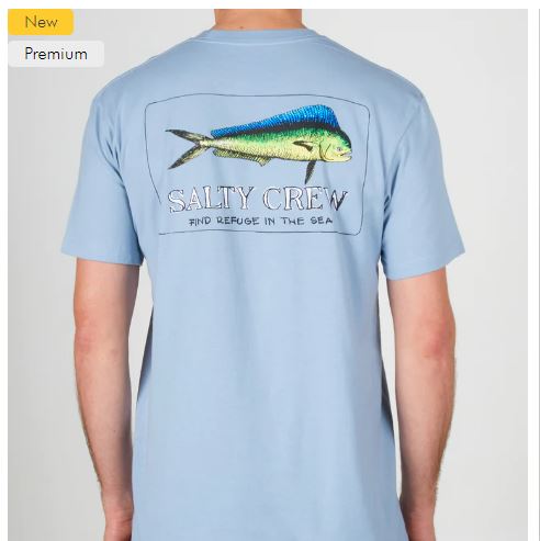 Salty Crew El Dorado Premium SS Mens T Shirt - Marine Blue Mens T Shirt
