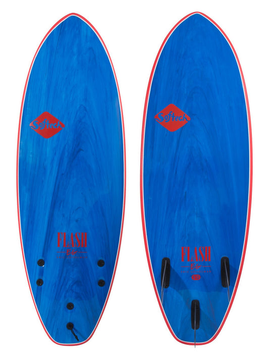 Softtech Eric Geiselman Flash Soft Top Surboard 5'7 softboard- Blue Marble Softboard