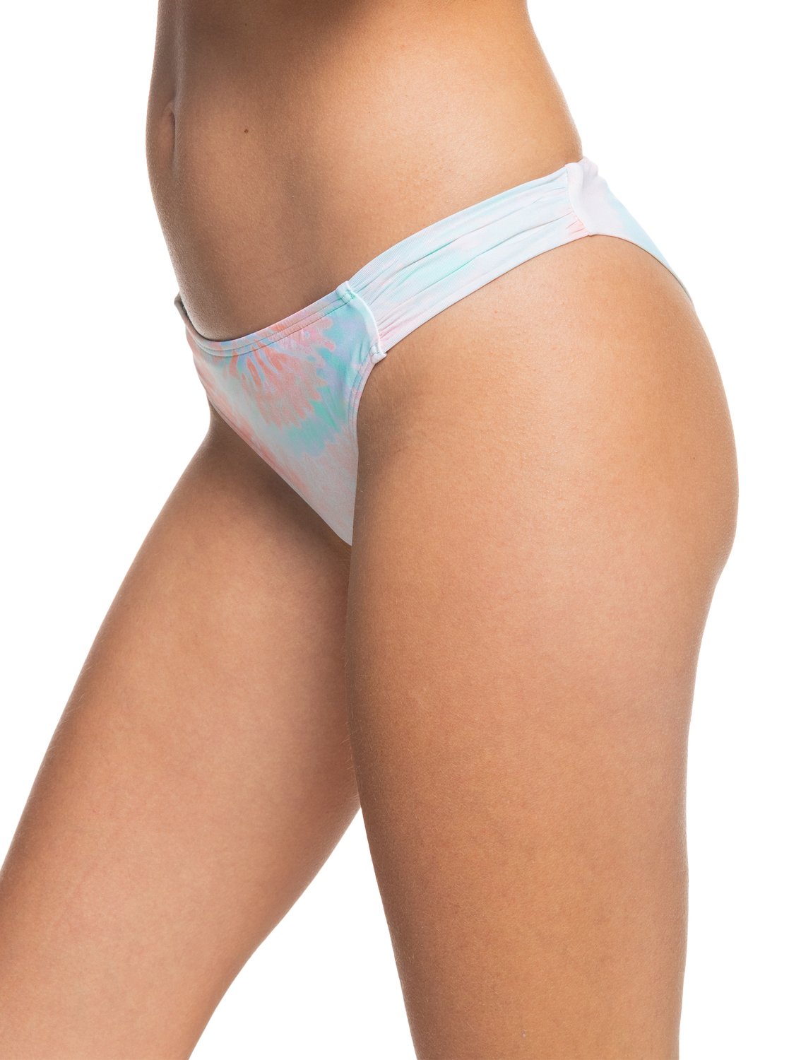 Roxy Nautilus Cheeky Bikini Bottoms - Peach Amber Nautilus Tie Dye womens swimwear