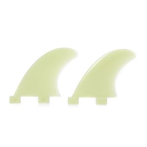 FCS GL Natural Glass Flex 2 Fin Set side bites 2 tab Fins