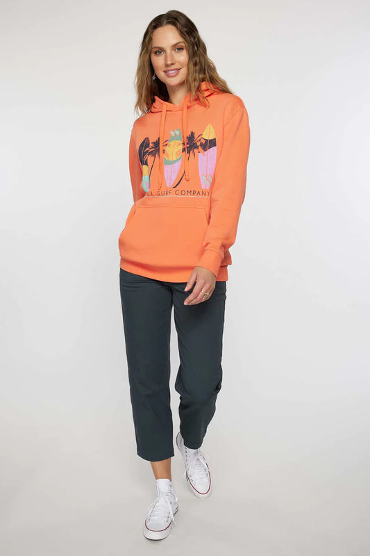 Oneill Women's Forever Oversized Hooded Pullover - Porcelain Rose womens hoodie