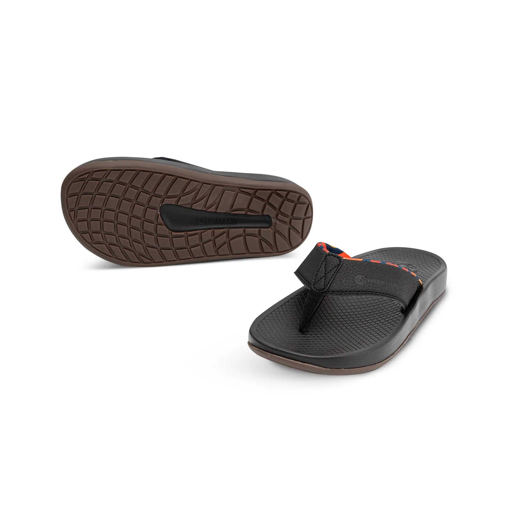 Freewaters Cloud 9 Men s Super Soft Sandals Black SURF WORLD SURF SHOP