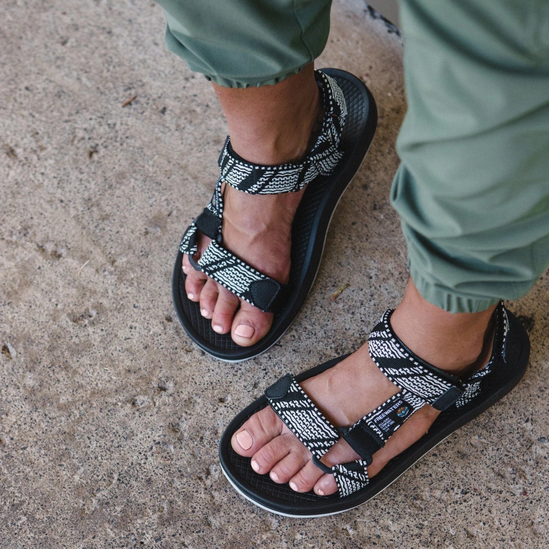 Freewaters Cloud 9 Sport Women s Super Soft Sandals Black