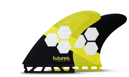 Futures AM2 Honeycomb THRUSTER - LARGE -Yellow Black Fins