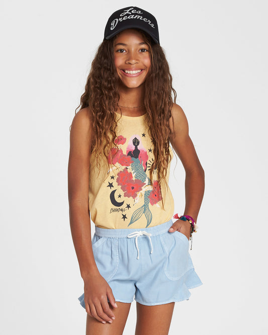 Billabong Girls Mad For You Shorts Chambray Youth Shorts