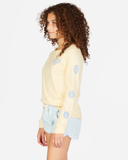 Billabong Mad For You Girls Shorts - Light Chambray / Avocado Youth Girls